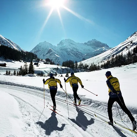 Parkareal - Freier Blick Auf Berge, Ruhig, Sonnig, Sw-balkon, Parkplatz Apartmán Davos